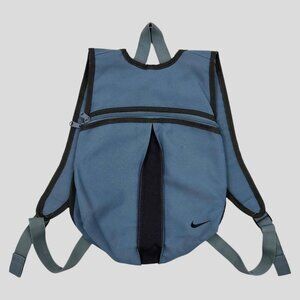 y2k Nike SS00 Mini Swoosh Backpack Vintage 2000 Blue Small